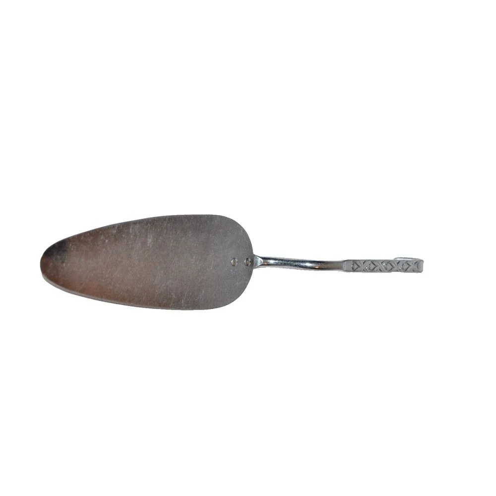 Irvin Ware Chrome USA Pie Cake Server  MCM Handle Flatware Serving Piece